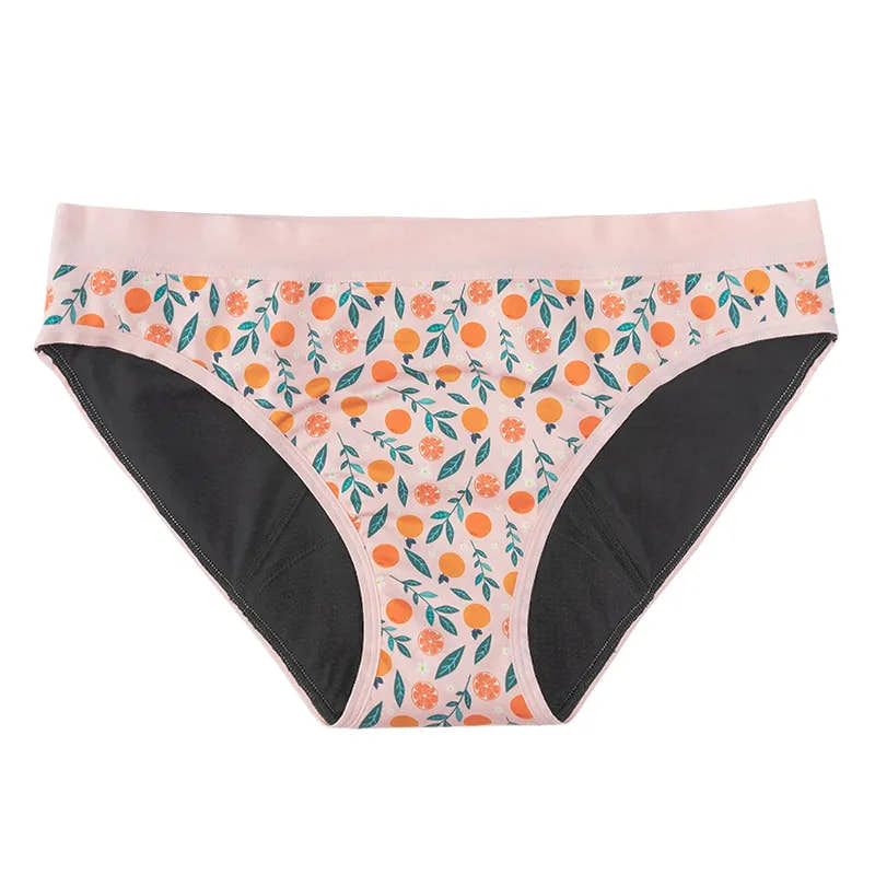 SweeTee light flow period underwear, citrus print
