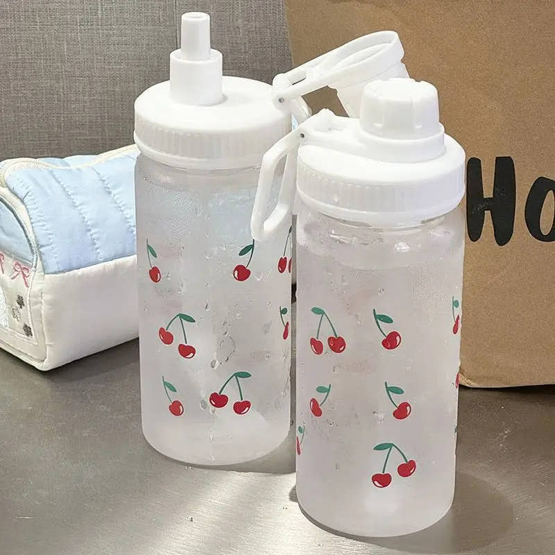 Kawaii Cherry-print water bottle
