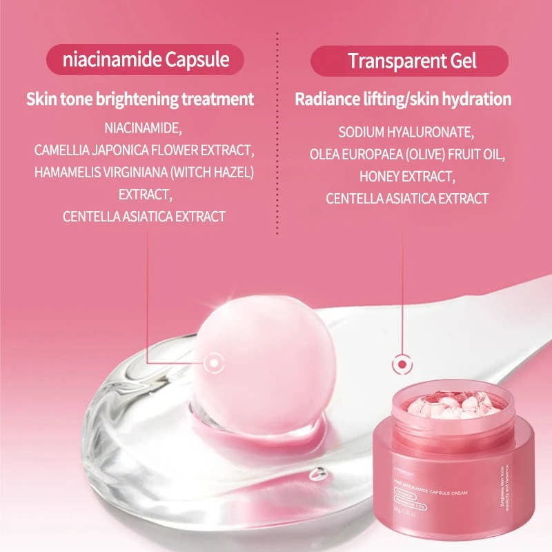 Korean Pink Collagen PDRN Capsule Cream with Niacinamide