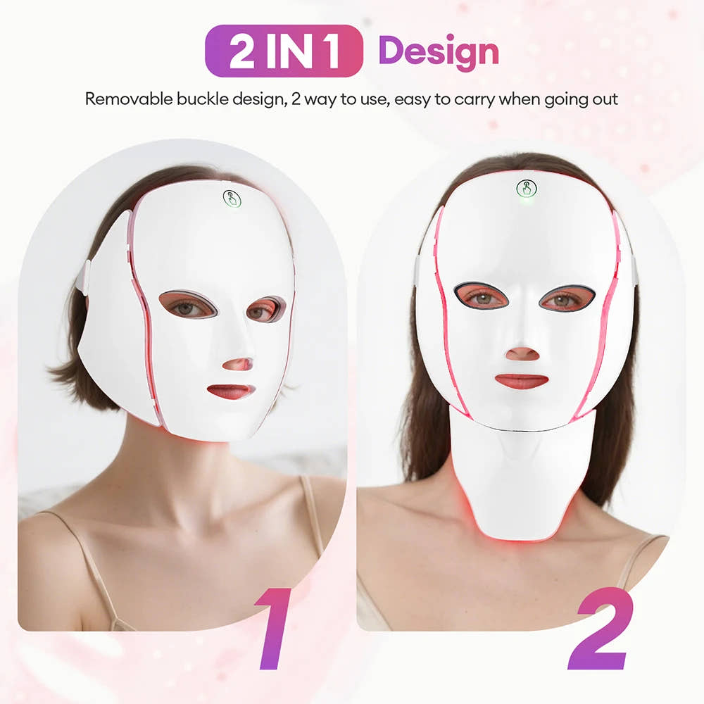 BoxFace 7 Color LED Face/Neck Beauty Mask
