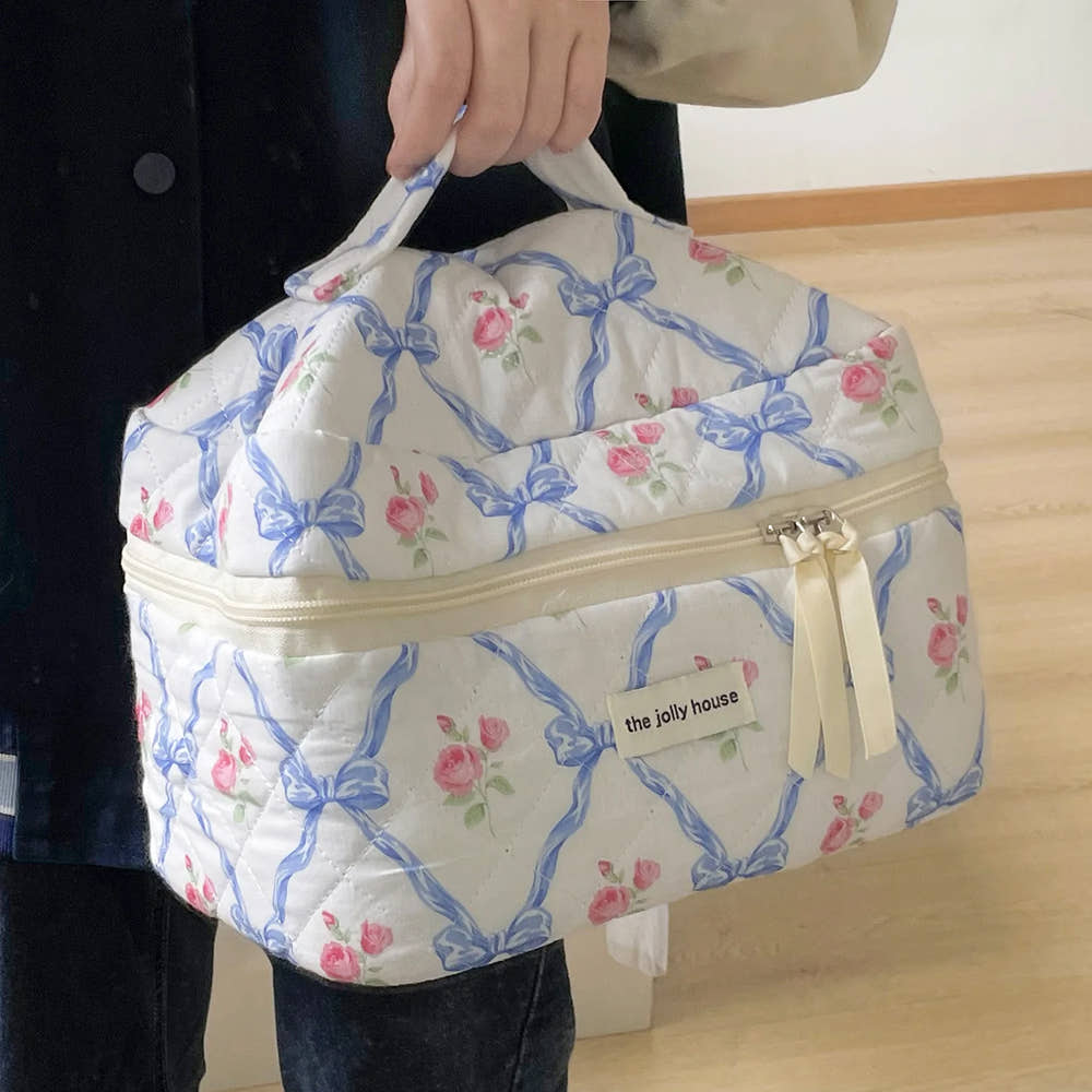Cloth Bow & Flower Cosmetic Organizer - SweeTee Beauty leak-proof panties