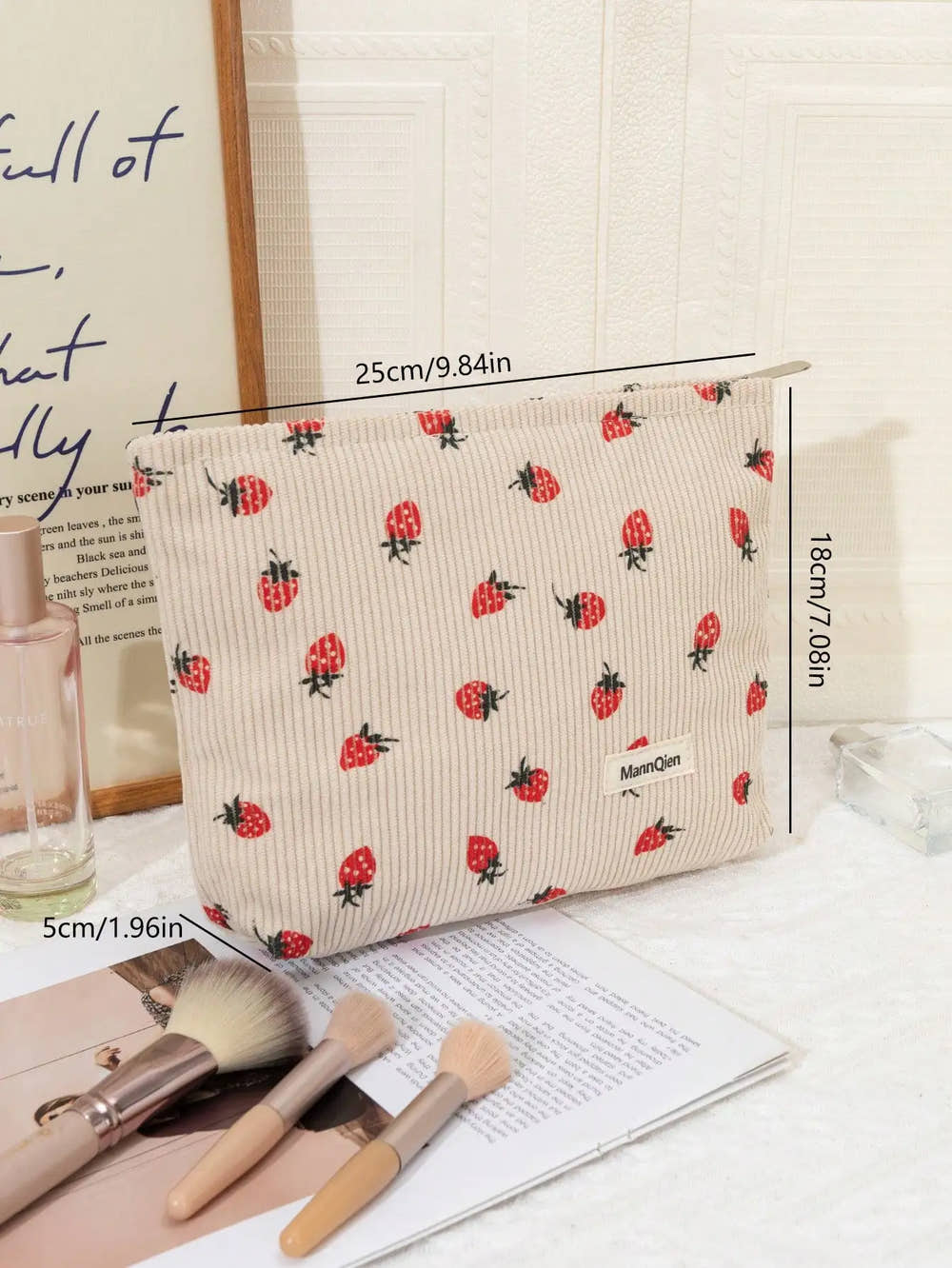 Strawberry Sugar Makeup Pouch